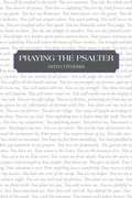 Cover: Praying the Psalter (With Others) - WestBow Press