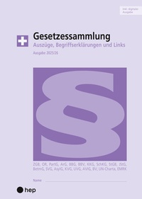 Abbildung von: Gesetzessammlung 2025/2026 (A5) (Print inkl. E-Book Edubase) - hep verlag