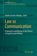 Cover: Law as Communication - Springer