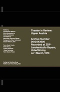 Cover: Christopher Williams. Theatre in Review: Upper Austria - K&ouml;nig, Walther