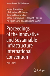 Enlarge image Cover: Proceedings of the Innovative and Sustainable Infrastructure International Convention - Springer Nature Switzerland AG