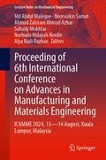 Cover: Proceeding of 6th International Conference on Advances in Manufacturing and Materials Engineering - Springer Nature Switzerland AG