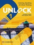 Cover: Unlock Level 1 Listening, Speaking and Critical Thinking Student's Book with Digital Pack - Cambridge University Press