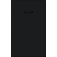 Abbildung von: Taschenplaner Leporello PVC schwarz 2026 - Bürokalender 9,5x16 cm - 1 Monat auf 2 Seite - separates Adressheft - faltbar - Notizheft - 501-1020 - ZETTLER Kalender