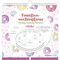 Abbildung von: Familien Wochenkalender Dots 2026 - Familien-Timer - Termin-Planer - Kinder-Kalender - Familien-Kalender - 30,5x30,5 - ALPHA EDITION
