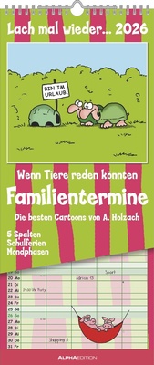 Abbildung von: Lach mal wieder... 2026 Familienplaner - Familienkalender - Wandkalender - 19,5x45 - ALPHA EDITION