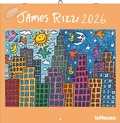 Cover: teNeues - James Rizzi 2026 - Kunst-Wandkalender 30x30 cm (30x60 cm ge&ouml;ffnet) | Brosch&uuml;renkalender mit farbenfrohen Pop-Art-Motiven - Neumann