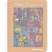 Abbildung von: James Rizzi 2026 - Diary - Buchkalender - Taschenkalender - Kunstkalender - 16,5x21,6 - Neumann