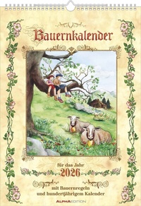 Abbildung von: Bauernkalender 2025 - Bildkalender A3 (29,7x42 cm) - mit Feiertagen (DE/AT/CH) und Platz für Notizen - inkl. Bauernregeln - Wandkalender - ALPHA EDITION