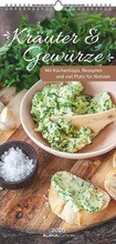 Cover: Alpha Edition - Kr&auml;uter und Gew&uuml;rze Kalender 2026 - Streifenkalender 22&times;45 cm mit Extraspalte f&uuml;r Geburtstage, K&uuml;chentipps & Rezeptideen, praktischer Terminplaner f&uuml;r die K&uuml;che - ALPHA EDITION