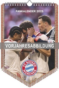 Abbildung von: FC Bayern München 2026 - Mini-Bannerkalender - Fan-Kalender - Fußball-Kalender - 21x29,7 - Sport - Neumann