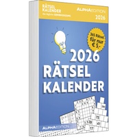 Abbildung von: Rätselkalender 2026 Tagesabreißkalender - 11,8x15,9 - Rätselkalender - Knobelkalender - Tischkalender - ALPHA EDITION