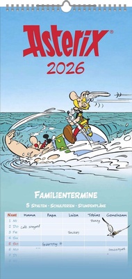 Abbildung von: Asterix 2026 Familienplaner - Familien-Timer - Termin-Planer - Kids - Kinder-Kalender - Familien-Kalender - 22x45 - Neumann