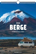Cover: Alpha Edition - Berge 2026 - Wochenkalender 23,7&times;34 cm mit 53 beeindruckenden Bergmotiven & Beschreibungen, inspirierender Wandkalender f&uuml;r Naturfreunde, Wanderer & Bergliebhaber - ALPHA EDITION