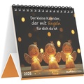 Cover: Alpha Edition - Der kleine Kalender, der mit Engeln f&uuml;r dich da ist 2026 - Tischaufstellkalender 14&times;12 cm mit 12 Schutzengel-Motiven & Zitaten, spiritueller Begleiter & Geschenk f&uuml;r Hoffnung & Trost - ALPHA EDITION