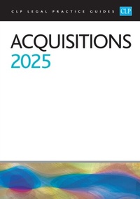 Abbildung von: Acquisitions 2025 - The University of Law Publishing Limited