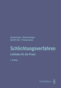 Abbildung von: Schlichtungsverfahren - Schulthess Juristische Medien