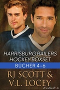 Cover: Harrisburg Railers Hockey Boxset B&uuml;cher 4-6 (Harrisburg Railers (Deutsche Ausgabe), #6.5) - Love Lane Books Ltd