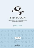 Cover: Symbolon - Band 22 - Peter Lang Verlag