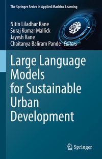 Enlarge image Cover: Large Language Models for Sustainable Urban Development - Springer