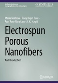 Cover: Electrospun Porous Nanofibers - Springer