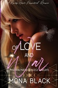 Cover: Of Love and War: a Reverse Harem Paranormal Romance (Pandemonium College Knights, #4) - Black Wing Press