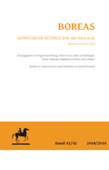 Cover: Boreas 41/42 2018/2019 - Scriptorium