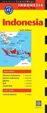 Cover: Indonesia Travel Map Sixth Edition - Periplus Editions