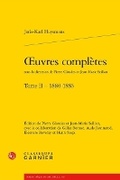 Cover: Oeuvres Completes. Tome II - 1880-1883 - Classiques Garnier