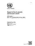 Cover: Report of the Economic and Social Council on Its 2022 Session - United Nations