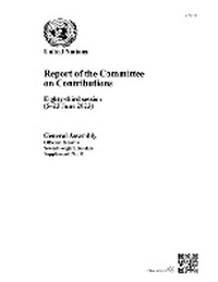 Enlarge image Cover: Report of the Committee on Contributions - United Nations