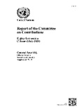 Cover: Report of the Committee on Contributions - United Nations