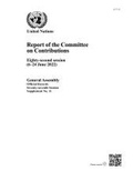 Cover: Report of the Committee on Contributions - United Nations