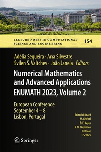 Enlarge image Cover: Numerical Mathematics and Advanced Applications ENUMATH 2023, Volume 2 - Springer