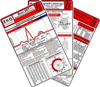 Cover of  EKG Basic Set - PRO (3er Set) 2025 - Medizinische Taschen-Karte - Hawelka, Uwe