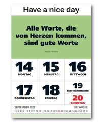 Abbildung von: IMPULS-Wochenspruch Kalender 2026 - Impuls-Kalender GmbH