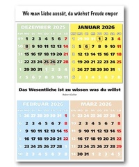 Abbildung von: IMPULS-4-Monatsspruch Kalender 2026 - Impuls-Kalender GmbH