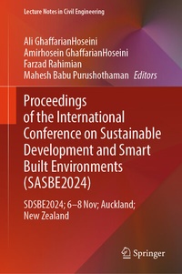 Abbildung von: Proceedings of the International Conference on Smart and Sustainable Built Environment (SASBE 2024) - Springer Nature Switzerland AG