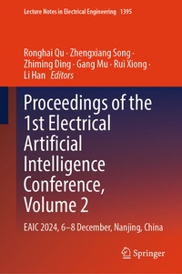 Enlarge image Cover: Proceedings of the 1st Electrical Artificial Intelligence Conference, Volume 2 - Springer