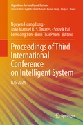 Cover: Proceedings of Third International Conference on Intelligent System - Springer