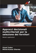 Cover: Approcci decisionali multicriteriali per la selezione dei fornitori - Edizioni Sapienza