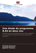 Cover: Une etude du programme B.Ed en deux ans - Editions Notre Savoir