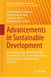 Enlarge image Cover: Advancements in Sustainable Development - Springer