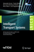 Cover: Intelligent Transport Systems - Springer