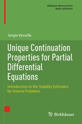 Cover: Unique Continuation Properties for Partial Differential Equations - Birkh&auml;user