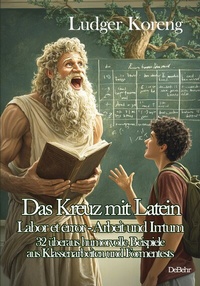 Abbildung von: Das Kreuz mit Latein - Labor et error - Arbeit und Irrtum - 32 überaus humorvolle Beispiele aus Klassenarbeiten und Formentests - Verlag DeBehr