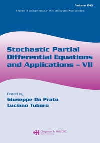 Enlarge image Cover: Stochastic Partial Differential Equations and Applications - VII - Chapman and Hall