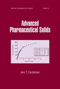 Cover: Advanced Pharmaceutical Solids - CRC Press