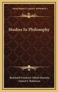 Cover: Studies In Philosophy - Kessinger Publishing