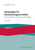 Cover: Steuertipps f&uuml;r Versicherungsvermittler - VVW Verlag Versicherungswirtschaft